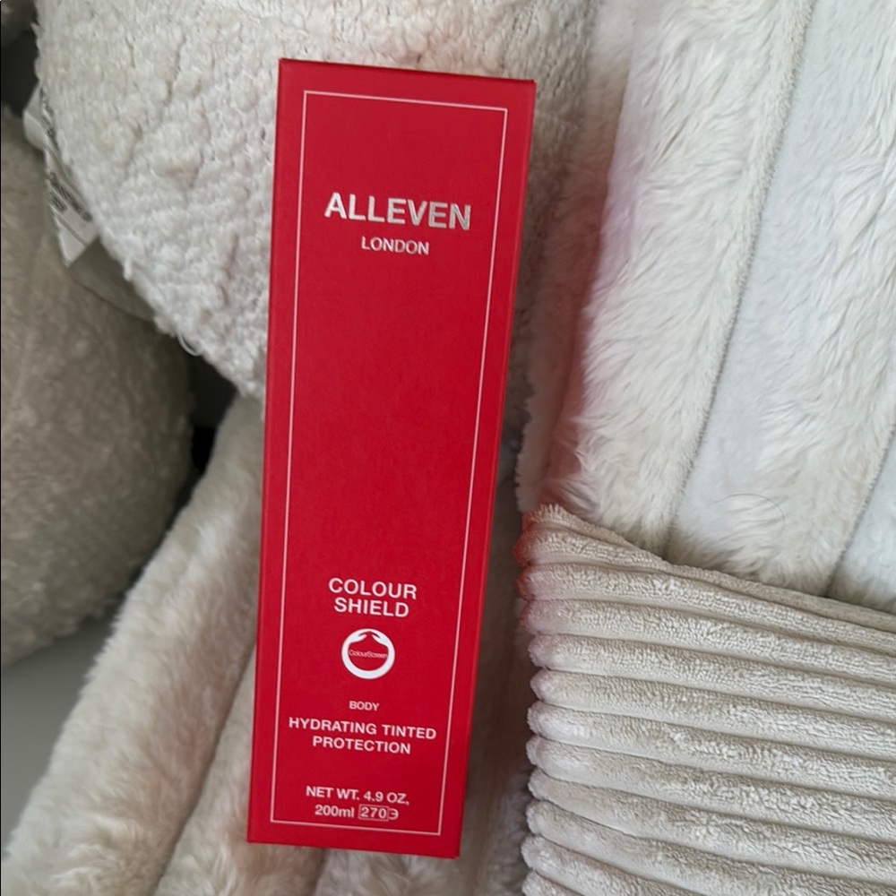 Red Skincare Suncare Elongated Box